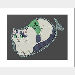 Catloaf: Chocolate Chip (Spotted, D variant) Posters and Art